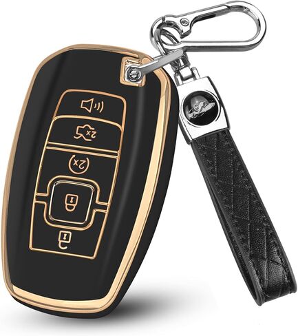 for Lincoln Key Fob Cover Compatible with Aviator Corsair Nautilus Navigator Continental MKC MKZ MKX Key Shell Case in Saudi Arabia