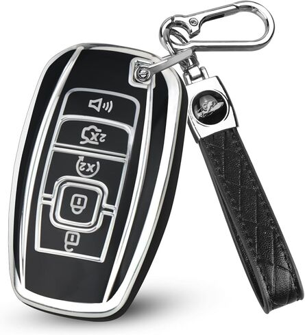 for Lincoln Key Fob Cover Compatible with Aviator Corsair Nautilus Navigator Continental MKC MKZ MKX Key Shell Case in Saudi Arabia