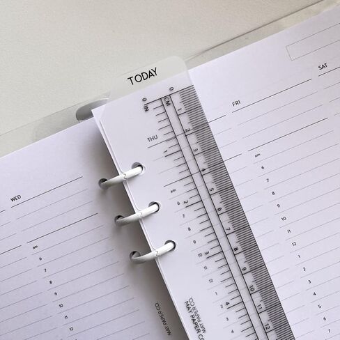 A5 Today Page Marker Planner Ruler for A5 Filofax, LV GM agenda 6 ringed agendas (Black) in Saudi Arabia