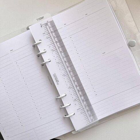 A5 Today Page Marker Planner Ruler for A5 Filofax, LV GM agenda 6 ringed agendas (Black) in Saudi Arabia