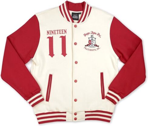 Big Boy Kappa Alpha/Α Psi Divine 9 Mens Fleece Jacket [Ivory White] - ID#43191-92-225-0-0 in Saudi Arabia