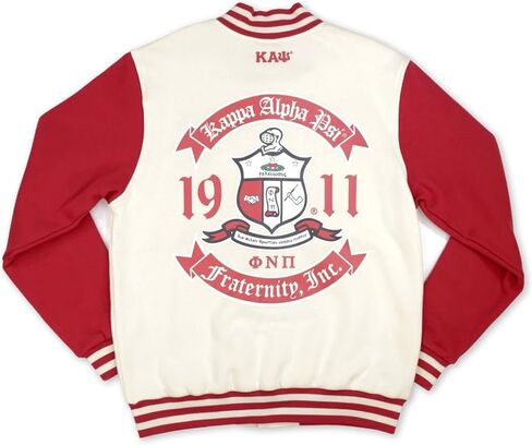Big Boy Kappa Alpha/Α Psi Divine 9 Mens Fleece Jacket [Ivory White] - ID#43191-92-225-0-0 in Saudi Arabia