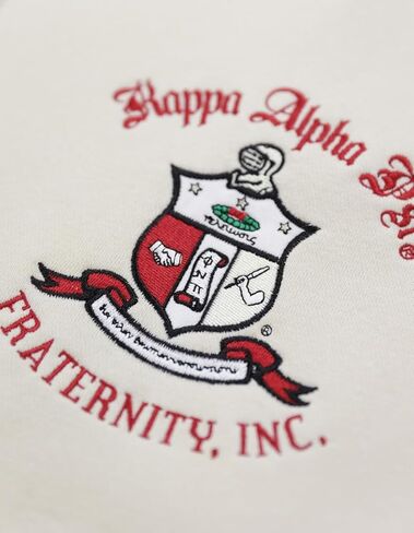 Big Boy Kappa Alpha/Α Psi Divine 9 Mens Fleece Jacket [Ivory White] - ID#43191-92-225-0-0 in Saudi Arabia