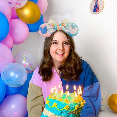 عصابة رأس لآذان الفأر لعيد الميلاد من ترينيرم للنساء، أقواس ترتر زرقاء ووردية، ديكورات حفلات الهالوين وعيد الميلاد، أغطية الرأس التنكرية in Kuwait