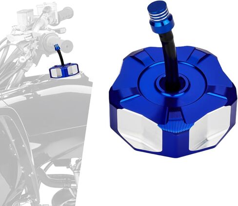 ATV Gas Cap,CNC Gas Fuel Tank Cap Cover with Air Vent Hose for YFZ 450,YFZ450R,Raptor 660 350 250 125,Banshee 350,Grizzly 660 450 400 350,Kodiak 400,Bruin 350 250,Big Bear 400-Black in Saudi Arabia