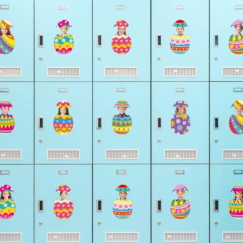 36 قطعة بيضة عيد الفصح مع مساحة للصور لتزيين لوحة الإعلانات الربيع DIY صور كرافت عيد الفصح الفصول الدراسية ديكور الحائط in Kuwait