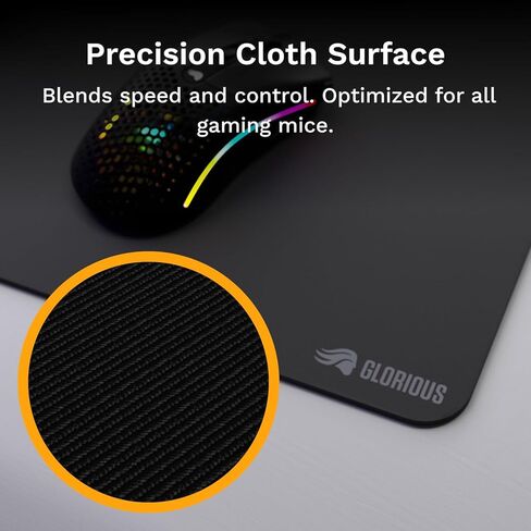 لوحة ماوس الألعاب Glorious GMP 2-3XL - لوحة ماوس مقاومة للانسكاب، مُحسّنة لمستشعرات الألعاب، سطح متوازن للسرعة والتحكم، تصميم بدون حواف - 1220 مم × 610 مم × 3 مم - بساط مكتب ثلاثي كبير جدًا in Saudi Arabia