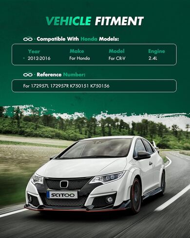 SCITOO دعامة تعليق للصدمات لـ 2012 2013 2014 2015 2016 لهوندا CR-V مجموعة دعامة خلفية كاملة، وصلة قضيب موازن-4 قطعة in Kuwait