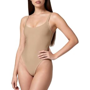 Shapewear Bodysuit for Women Tummy Control Compression Sculpting Snatched Waist Stretch Double Lined Body Shaper Thong in Saudi Arabia