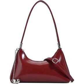 حقيبة كتف للنساء من الجلد الصناعي حقيبة يد هوبو مع سلسلة ساحرة، 2 حقيبة محفظة كروس عصرية بحزام قابل للإزالة in Kuwait