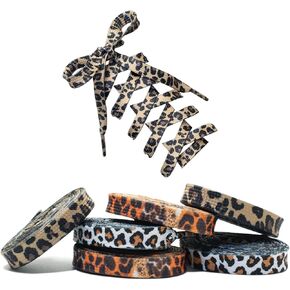 Leopard Print Shoelaces, Pattern Shoe Laces, Animal Print Camouflage Shoestring in Saudi Arabia