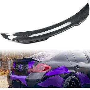 جناح خلفي للسيارة متوافق مع 2010 2011 2012 2013 إنفينيتي G25 G35 G37 ذات 4 أبواب سيدان جناح خلفي شفة من ألياف الكربون مظهر PSM Style in Kuwait