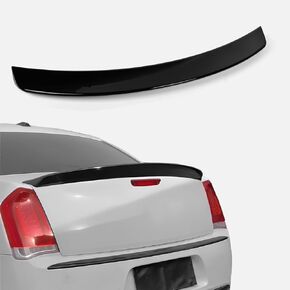 سبويلر خلفي مناسب لكرايسلر 300 300C 300S 2011-2023، ملحقات جناح الشفة على شكل منقار البط بدون حفر أسود لامع in Kuwait