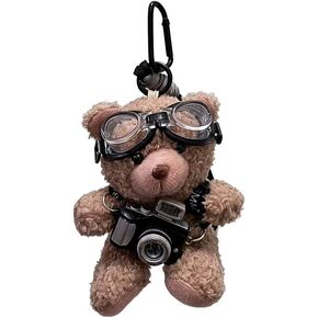 Cute Bear Plush Keychain, Kawaii Bear Key Chain, Handbag/Backpack Chams for Women,Great Gift Idea(3.5'' * 6.3'') in Saudi Arabia