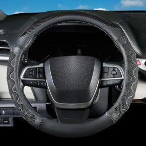 Car Steering Wheel Cover for Toyota Camry Corolla Tacoma Tundra RAV4 4Runner Highlander Sienna Sequoia bZ4X Venza Previa C-HR, Universal Standard Size 14.5-15 inch Black Car Wheel Protector in Kuwait