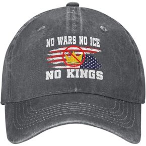 No Wars No Ice No King hat Protests Washed Cotton Cap Gray in Kuwait