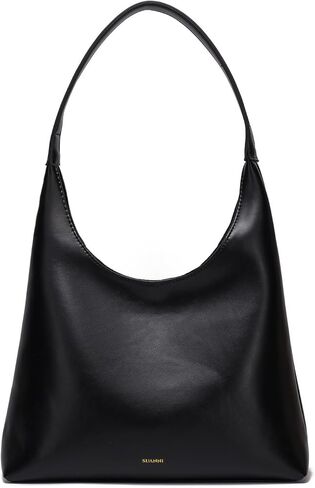Vegan Leather Hobo Bag for Women, Medium Summer Purse, Slouchy Shoulder Tote Bags, Work Everyday Handbags with Zipper in Saudi Arabia