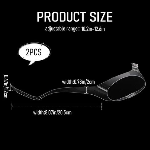 Vin Beauty Clear Invisible Shoelace, Transparent High Heel Shoe Straps for Women Detachable Elastic Shoe Laces Anti Loose Shoelace Belt Ankle Straps for Holding Loose High Heels in Saudi Arabia
