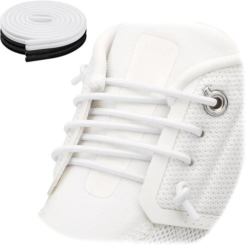 زوجان من أربطة الأحذية المرنة بدون أربطة للأحذية الرياضية السحابية عالية التحمل بدون أربطة أحذية للبالغين والأطفال in Kuwait