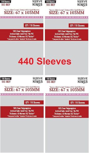 Sleeve Kings Mini USA Card Sleeves 41 X 63 mm (4x110 Pack, 440 Sleeves) in Saudi Arabia