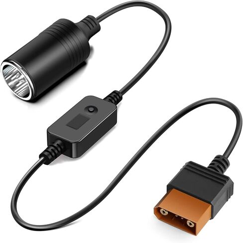 TAIFU 12V SDC إلى شاحن السيارة استبدال كابل الطاقة لـ DJI Power 2000/1000V2/1000/500 محطة طاقة محمولة ولاعة السجائر التوصيل 1024Wh / 2048Wh سلك طاقة مولد الطاقة الشمسية in Saudi Arabia