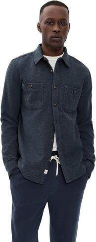 Marine Layer Men's Pacifica Stretch Twill Overshirt in Saudi Arabia
