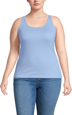 قميص بدون أكمام ذو طبقات من الضلع الصغير للنساء من Lands' End in Kuwait