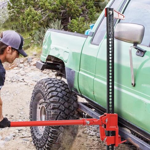 48'' Heavy Duty Farm Jack, 6600 LBS Capacity Off Road Bumper Jack, Ratchet Operated High Lift Jack for Truck SUV Tractor in Kuwait