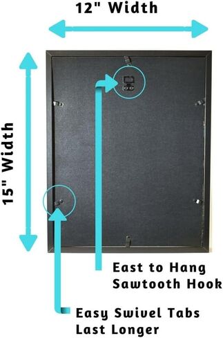 XL 15"X12" - Ticket Shadow Box - Memento Frame - Large Slot on Top of Frame - Memory Box Storage for Any Size Tickets. Best for Storing Concert Movie Theater & Sporting Event Ticket Stubs in Saudi Arabia
