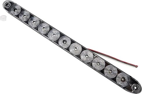 TecNiq T10-RC02-6 | 15" Low-Profile Red LED Stop/Tail/Turn Light – Clear Lens, DOT Approved, IP68 Waterproof, Surface Mount – 12V (2 Pack) in Saudi Arabia
