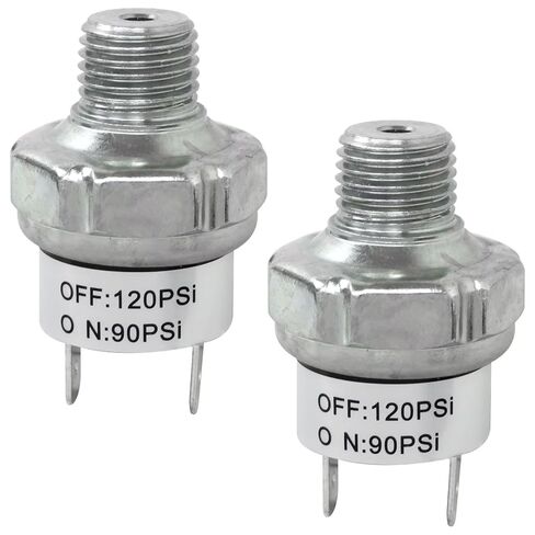 جديد مفتاح ضغط الهواء 90-120 PSI 1/4 "-18 NPT DC 24V 12V ضاغط الهواء 120PSI 90PSI in Kuwait