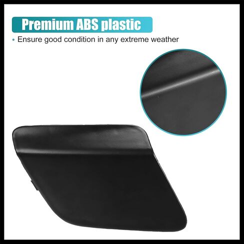 Unpainted Front Right Bumper Tow Hook Cover for Toyota Prius C 2012-2015 Front Bumper Tow Hook Eye Cap No.52127-52941 Black Durable Material in Saudi Arabia