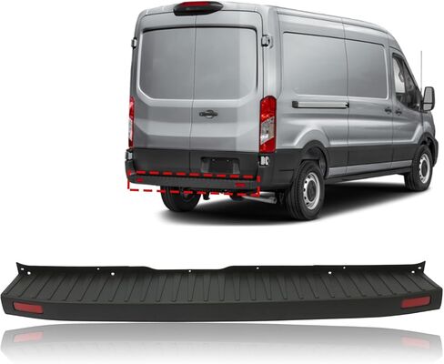Bewild غطاء المصد الخلفي لوحة الخطوة تناسب 2015-2022 Ford Transit 150 250 350 Vans مع سقف متوسط ​​أو مرتفع فقط غطاء المصد الخلفي لوحة الوسادة العلوية لـ FO1190108 (غير مناسب للسقف المنخفض) in Saudi Arabia