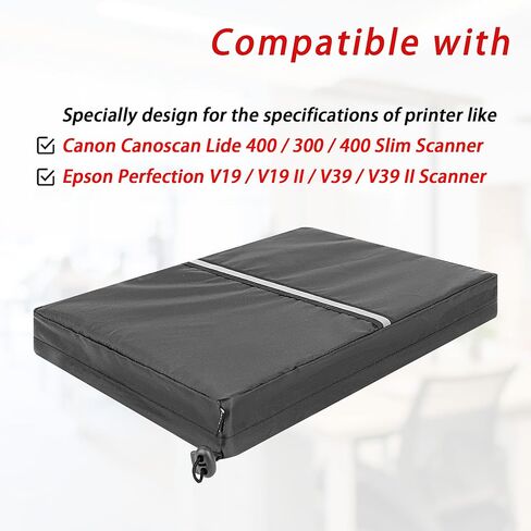 Scanner Dust Cover,Bottom Has An Adjustable Drawstring Compatible with Canon Canoscan Lide 300 Scanner / 400 Scanner / 400 Slim Scanners, Epson Perfection V19 / V19 II / V39 / V39 II Scanner in Kuwait