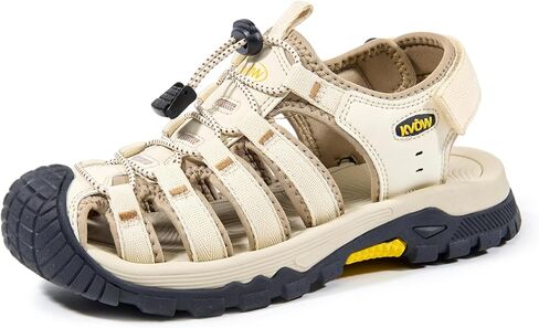 صنادل مغلقة عند الأصابع للنساء مقاومة للماء للمشي لمسافات طويلة، أحذية مائية مضادة للانزلاق من الدانتيل قابلة للتعديل للنساء الصنادل الرياضية in Kuwait