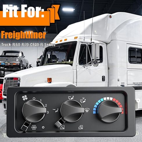 A/C Climate Control Switch, HVAC A/C Heater Climate Control Panel with Blower Motor Switch fit for Freightliner Truck: FL60, FL70, C840, FL Series, Replace OE# 807-0010-002 8520046000.02 680.830.04.85 in Saudi Arabia