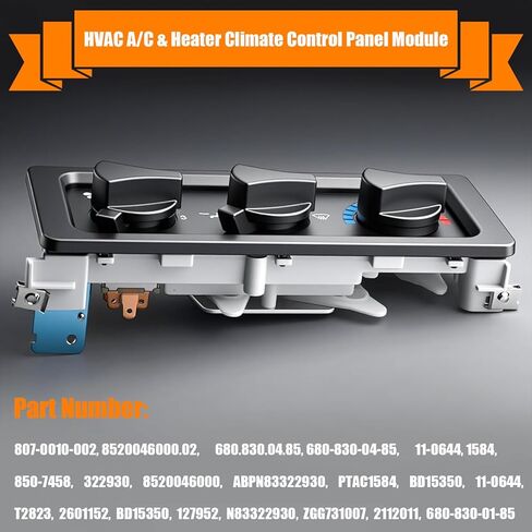 A/C Climate Control Switch, HVAC A/C Heater Climate Control Panel with Blower Motor Switch fit for Freightliner Truck: FL60, FL70, C840, FL Series, Replace OE# 807-0010-002 8520046000.02 680.830.04.85 in Saudi Arabia