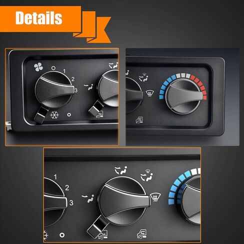 A/C Climate Control Switch, HVAC A/C Heater Climate Control Panel with Blower Motor Switch fit for Freightliner Truck: FL60, FL70, C840, FL Series, Replace OE# 807-0010-002 8520046000.02 680.830.04.85 in Saudi Arabia