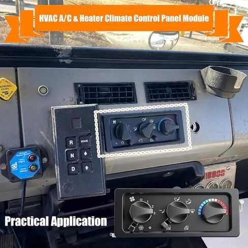 A/C Climate Control Switch, HVAC A/C Heater Climate Control Panel with Blower Motor Switch fit for Freightliner Truck: FL60, FL70, C840, FL Series, Replace OE# 807-0010-002 8520046000.02 680.830.04.85 in Saudi Arabia