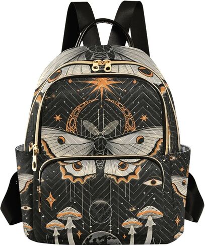 ALAZA Teal Blue Sun Moon and Stars Small Backpack Purse for Women Travel Bag Lightweight Shoulder Bag Fashion Daypack in Saudi Arabia