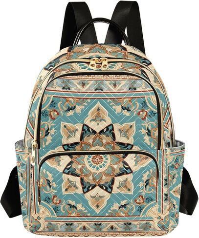 ALAZA Teal Blue Sun Moon and Stars Small Backpack Purse for Women Travel Bag Lightweight Shoulder Bag Fashion Daypack in Saudi Arabia