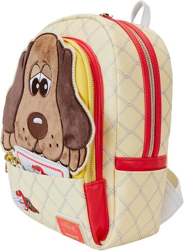 Loungefly Pound Puppies 40th Anniversary Plush Mini Backpack with Card Holder, Brown in Saudi Arabia