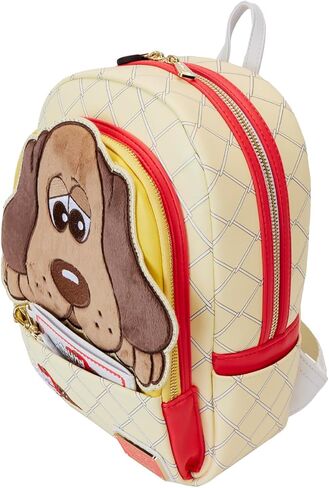 Loungefly Pound Puppies 40th Anniversary Plush Mini Backpack with Card Holder, Brown in Saudi Arabia