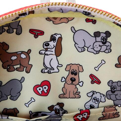 Loungefly Pound Puppies 40th Anniversary Plush Mini Backpack with Card Holder, Brown in Saudi Arabia