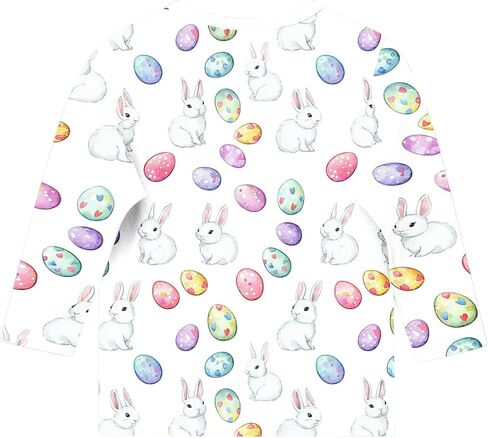 Girls Boys Easter Bunny Tshirt Kids Funny Rabbit Easter Egg Graphic Tee Cute Easter's Festival Print Tops 3-13 Years in Saudi Arabia