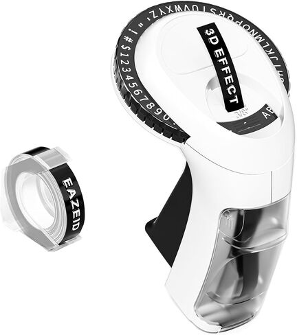 Embossing Label Maker, Handheld Embossed Label Maker, Vintage Embosser Retro Label Printer Portable with 1 Rolls 3D Embossing Label for Home Ofiice School Kids DIY, Scrapbooking Supplies in Kuwait