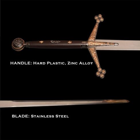 Medieval Royal Scottish Claymore Highland Sword with Display Plaque for Cosplay, Collection-55 Inch in Saudi Arabia