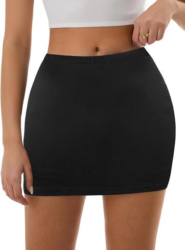 Avanova Women Bodycon التنانير القصيرة Skorts تنورة مثيرة قابلة للتمدد مع شورت تحت السهرة in Kuwait