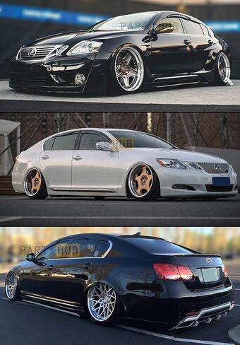 يناسب 2006-2011 لكزس GS GS350 GS300 GS450 سيدان JDM ثلاثية الأبعاد متموجة نمط موجين حاجب النافذة واقي المطر منحرف in Saudi Arabia