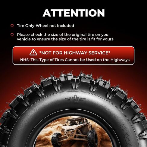 مجموعة من إطارات 13x5-6 ATV UTV، إطارات 13x5x6 لجميع التضاريس، مصنفة بطبقتين، بدون أنابيب in Saudi Arabia